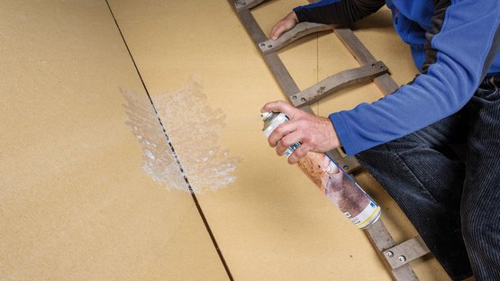 3a. Appliquer la sous-couche liquide : cas d'une noue