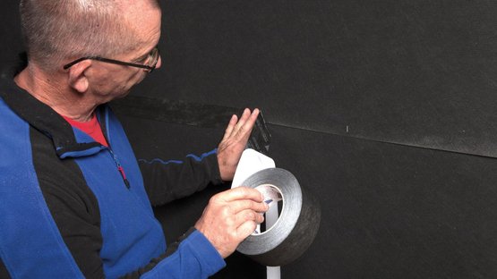 5a. Alternative en cas de bardages à claire-voie : collage du chevauchement avec TESCON INVIS