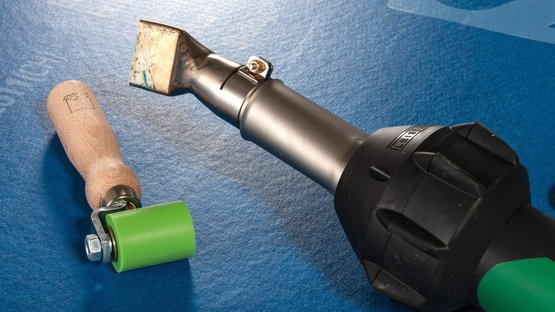 5a. Alternative : soudage du chevauchement à l’aide  d’un appareil à air chaud