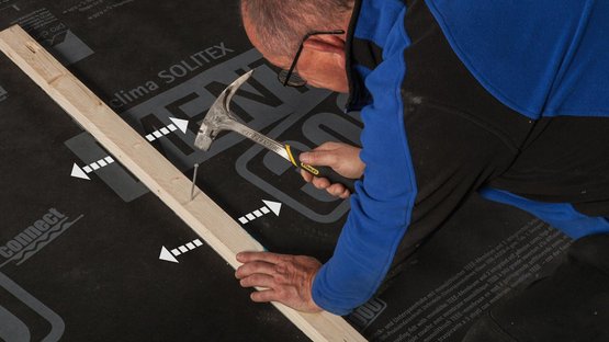 4. Alignement et fixation du contre-lattage