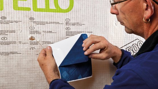 1. Retirer le papier transfert