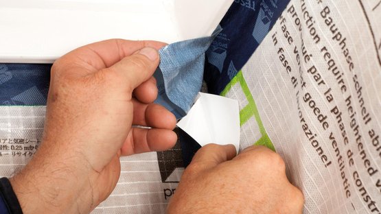 5. Coller dans les ébrasements