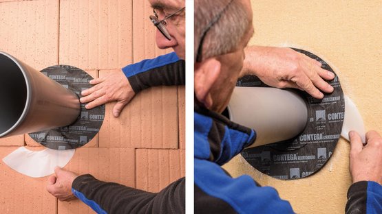 3. Coller sur le support