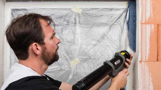 5. Pulvériser le produit d’étanchéité