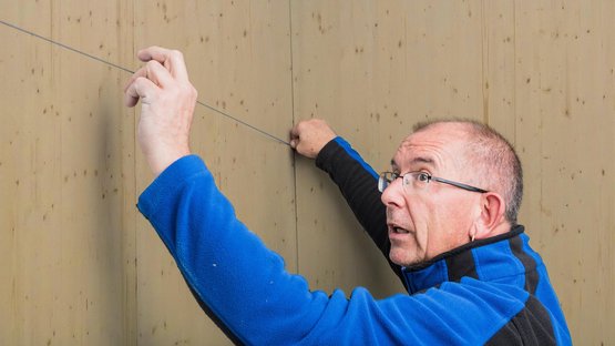 2. Marquer la position du lé