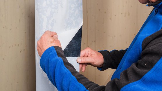 6. Détacher le film transfert