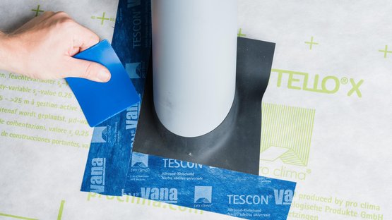 11b. Raccord autour des conduits