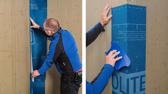 3. Réaliser les coins et angles (avec un bout d’écran collé verticalement)