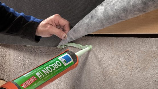 5. Raccord à des supports rugueux ou minéraux (exemple : dalle béton)