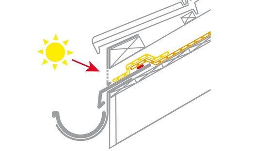 6c. Veillez à protéger l’écran des UV au niveau de l’égout